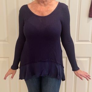 Design Lab Navy Blouse